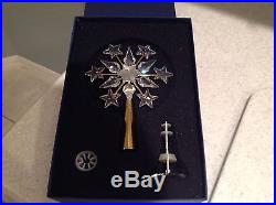 Swarovski Crystal Christmas Tree Topper WithStand In Box NEVER USED BEAUTIFUL