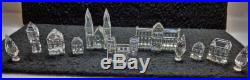Swarovski Crystal City Complete Set, Gate, Houses, Trees, Church, Tower & Hall