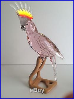 Swarovski Crystal Cockatoo Bird Pink Paradise Garden 718565 Brand New ...