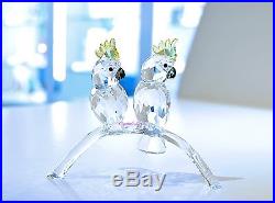 Swarovski Crystal Cockatoos Couple Love Bird Wedding 5135939 Brand New In Box