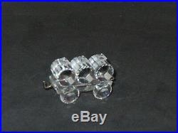Swarovski Crystal Complete Train Set with Wooden Track 7 pieces RETIRED