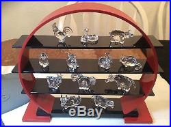 Swarovski Crystal Complete Zodiac 12 Piece Set with Display Retired