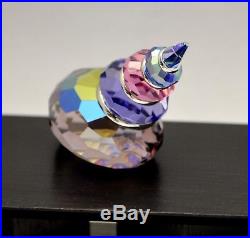 Swarovski Crystal Corunna Seashell Figurine 626206 Blue Violet Brand NIB w COA