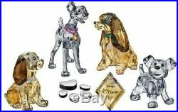 Swarovski Crystal Disney Lady And The Tramp Complete 6 Piece Set Danielle Scamp