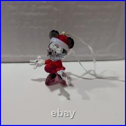 Swarovski Crystal Disney Minnie Mouse Christmas Ornament Figurine #5004686 S3095