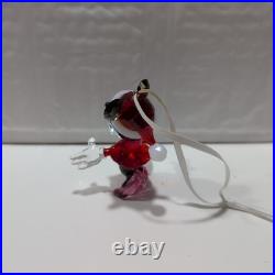 Swarovski Crystal Disney Minnie Mouse Christmas Ornament Figurine #5004686 S3095