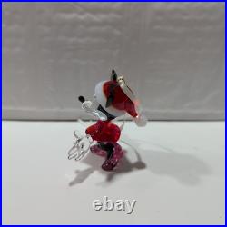 Swarovski Crystal Disney Minnie Mouse Christmas Ornament Figurine #5004686 S3095
