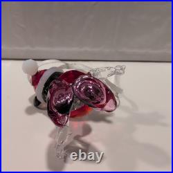 Swarovski Crystal Disney Minnie Mouse Christmas Ornament Figurine #5004686 S3095