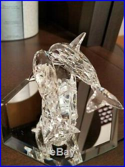 Swarovski Crystal Dolphins Annual 1990 Limited Edition in Mint Condition