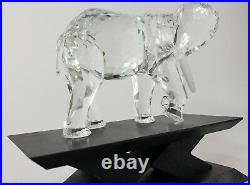 Swarovski Crystal Elephant Figurine 1993 Inspiration Africa With Stand Mint
