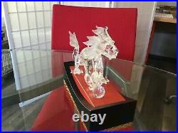 Swarovski Crystal Fabulous Creatures DRAGON #208398 MIB withStand & Plaque