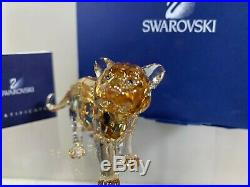 Swarovski Crystal Figure SCS Tiger Cub Standing 9100 000 257 / 1051686 MIB WithCOA