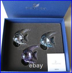 Swarovski Crystal Figurine #1043243 Fish (set of 3) $170 New in Box