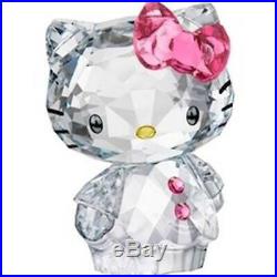 Swarovski Crystal Figurine #1096877 Hello Kitty Pink Bow ADORABLE