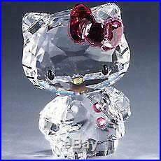 Swarovski Crystal Figurine #1096877 Hello Kitty Pink Bow ADORABLE