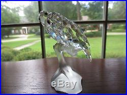 Swarovski Crystal Figurine 1987 Lovebirds Togetherness SCS Member CHIP on wing