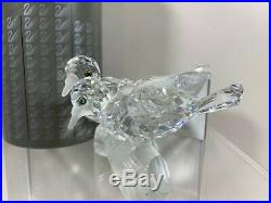 Swarovski Crystal Figurine 1989 Annual Edition Amour The Turtle Doves MIB COA