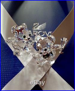 Swarovski Crystal Figurine 2015 KRIS BEAR'LET'S CELEBRATE Retired