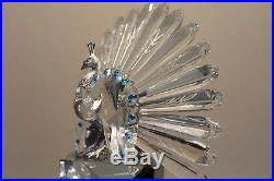 Swarovski Crystal Figurine 218123 Limited Edition The Peacock 7.5H 5432 / 10000