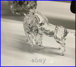 Swarovski Crystal Figurine #627637 Horses Foals Original Box Retired 2011