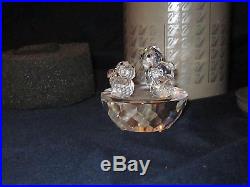 Swarovski Crystal Figurine Birds Nest 7470 NR 050 000 013842 Retired Box