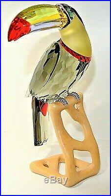 Swarovski Crystal Figurine Birds of Paradise Toucan, Black Diamond 850600