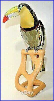 Swarovski Crystal Figurine Birds of Paradise Toucan, Black Diamond 850600