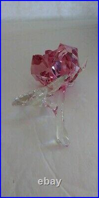 Swarovski Crystal Figurine Blossoming Rose, Light Pink #5094612