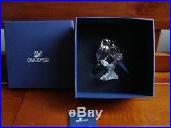Swarovski Crystal Figurine Budgies Parakeets 680627 MIB