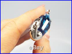 Swarovski Crystal Figurine Chipili Aquamarine Seahorse # 656653, Mint in Box