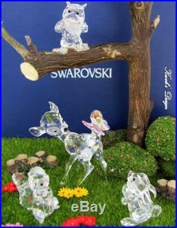 Swarovski Crystal Figurine Disney Bambi and Friends set with BOXES/COAS/TREE DP
