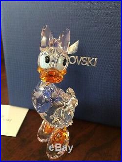 Swarovski Crystal Figurine Disney Daisy Colored Duck Nib Retired 5115334