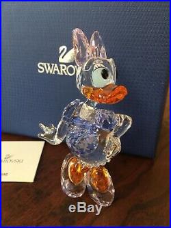 Swarovski Crystal Figurine Disney Daisy Colored Duck Nib Retired 5115334