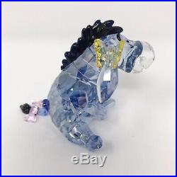 Swarovski Crystal Figurine Disney Eeyore Blue Colored 1142842 Retired New In Box