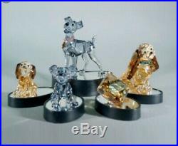 Swarovski Crystal Figurine Disney Lady and the Tramp with Base 6 piece set
