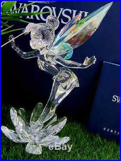 Swarovski Crystal Figurine Disney Tinker Bell with Wings Aurora Boreali BOX/COA
