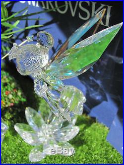Swarovski Crystal Figurine Disney Tinker Bell with Wings Aurora Boreali BOX/COA
