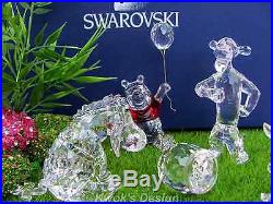 Swarovski Crystal Figurine Disney Winnie The Pooh & friends on set/ BOXES/COAS