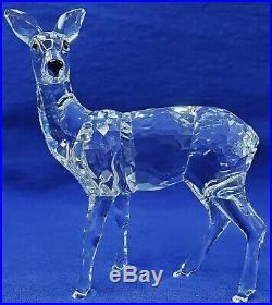 Swarovski Crystal Figurine Doe Deer Standing 7608000003 214821 MIB WithCOA Retired