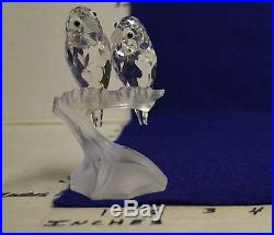 Swarovski Crystal Figurine LOVE BIRDS TOGETHERNESS MARKED SCS 87 MC NO BOX