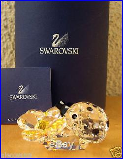 Swarovski Crystal Figurine Ladybird (ladybug) On Flower 842804 / 9100 Nr 000 035