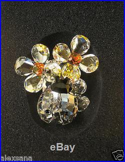 Swarovski Crystal Figurine Ladybird (ladybug) On Flower 842804 / 9100 Nr 000 035