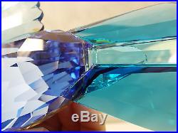 Swarovski Crystal Figurine Large Blue Jay Birds on Branch #1176149, with box