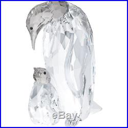 Swarovski Crystal Figurine PENGUIN MOTHER WITH BABY 5043728 New