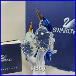 Swarovski Crystal Figurine Pair Of Kingfishers 7621 000 070 / 623323 MIB WCOA