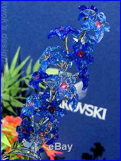 Swarovski Crystal Figurine Paradise Dindori, Sapphire flower Box/Booklet CT