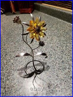 Swarovski Crystal Figurine Paradise Exotic Flower DAMBULLA Topaz 4 9601040401