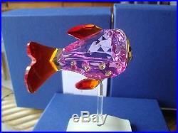 Swarovski Crystal Figurine Paradise Fish Camaret Fuchsia Rain 626205 MIB