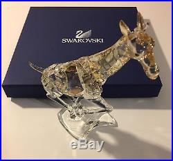 Swarovski Crystal Figurine Running Giraffe RETIRED- Autographed/ Original Box