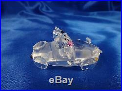 Swarovski Crystal Figurine Teddy Bears in Convertible Car 2 1/4